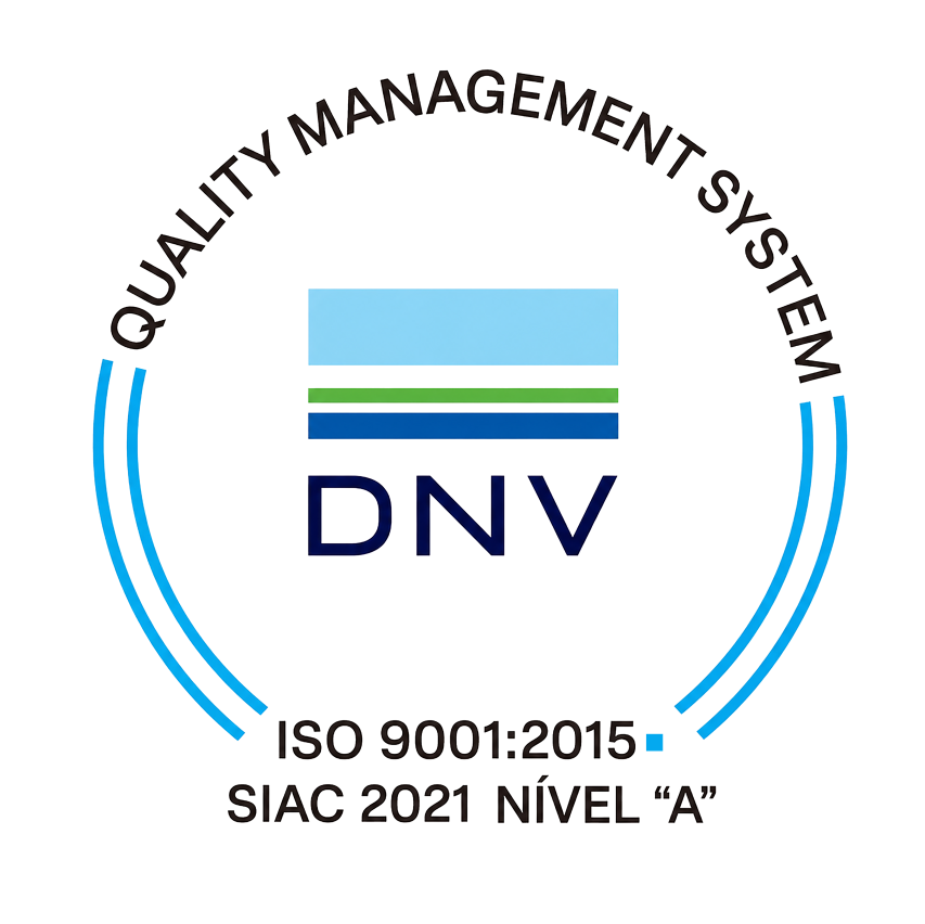 Certificação DNV ISO 9001:2015 e SIAC 2021 Nível A