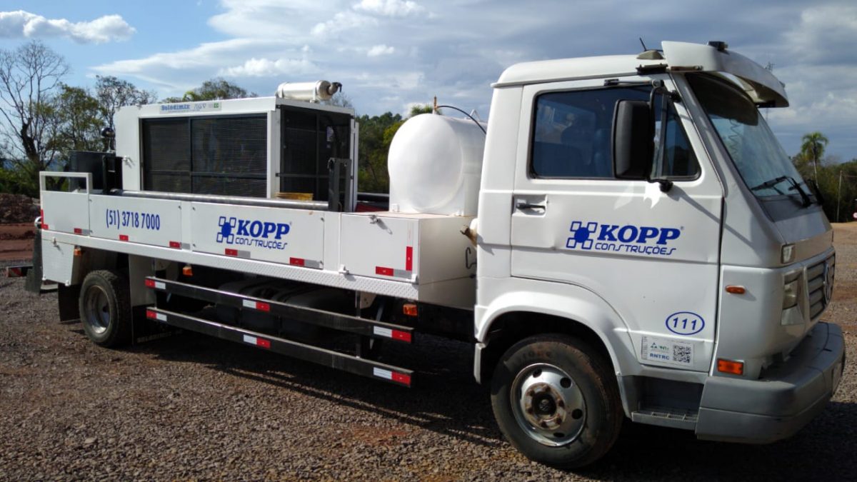 Um equipamento próprio da Kopp Construções